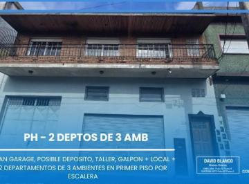 PH · 274m² · 6 Ambientes · PH en Wilde - 2 Departamentos de 3 Ambientes, Gran Garage, Gran Taller, Gran Depósito, Zona Sur