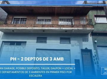 PH · 274m² · 6 Ambientes · PH en Wilde - 2 Departamentos de 3 Ambientes, Gran Garage, Gran Taller, Gran Depósito, Zona Sur
