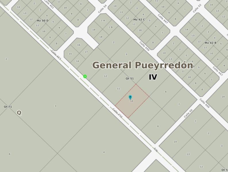 Lote 3000m² sobre Calle 453 y Jorge Newbery