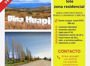 Terreno · 1000m² · Terreno en Dina Huapi