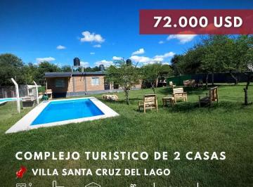 Hotel · 80m² · 4 Ambientes · 2 Cocheras · Complejo Turístico de 2 Unidades Completamente Equipadas en Villa Santa Cruz del Lago - Punilla