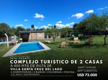 Hotel · 80m² · 4 Ambientes · 2 Cocheras · Complejo Turístico de 2 Unidades Completamente Equipadas en Villa Santa Cruz del Lago - Punilla