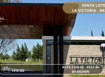 Terreno , Brandsen · Venta Lote La Victoria Area 60