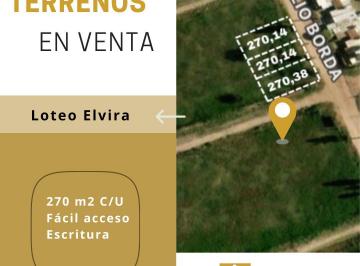 Terreno , Río Cuarto · Lotes en Venta - "Loteos Elvira"