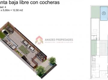 Garage · 12m² · 4 Cocheras · Oportunidad: Cochera Planta Baja. Ubicada en San Martin 632, Lomas de Zamora