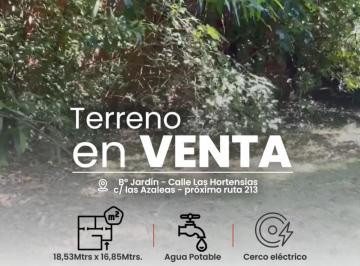 Terreno · 312m² · Terreno en Barrio Jardín, a m de Ruta Provincial 213