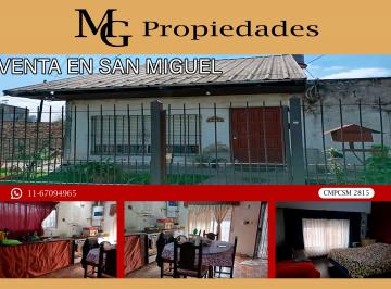 Casa de 5 ambientes, San Miguel · Granaderos a Caballo 2544