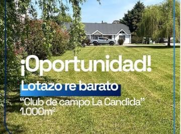 Terreno · 1000m² · Lote en Venta La Candida Club de Campo