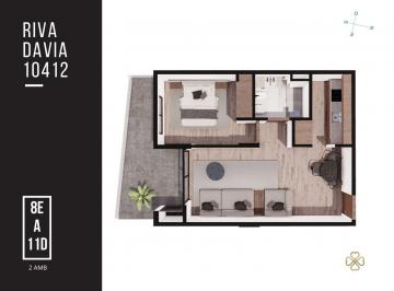 Departamento · 41m² · 2 Ambientes · Departamento 2 Ambientes con Balcón a Financiar - Villa Luro Piso 8° Dto E