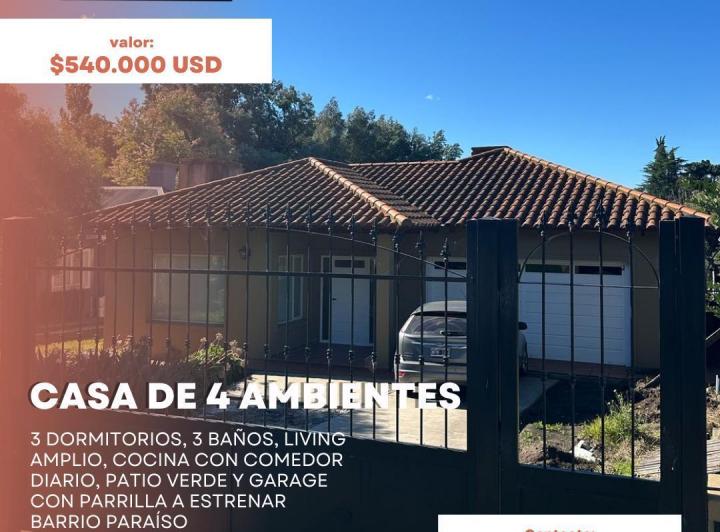 Casa · 250m² · 4 Ambientes · 2 Cocheras