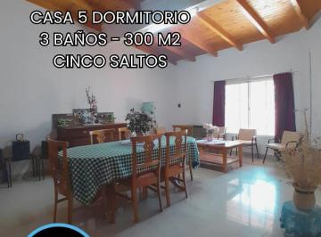 Casa · 302m² · 5 Ambientes · 1 Cochera · Venta Casa 5 Dorm., 3 Baños 302 m², Apta Credito - Cinco Saltos