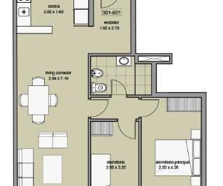 Departamento · 69m² · 3 Ambientes · Venta Apartamento 2 Dorm. y Balcon - Barrio Sur Montevideo