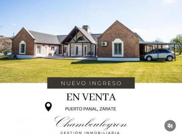 Casa de 5 ambientes, Zárate · Venta Casa en Chacra, Puerto Panal, Zárate