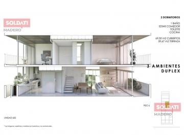 Departamento · 70m² · 3 Ambientes · 1 Cochera · Venta. Departamento. Duplex. 3 Ambientes. Terraza. Cochera. Villa Ortuzar.