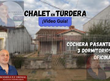 Casa · 345m² · 4 Ambientes · 1 Cochera · Chalet en Turdera con 3 Dorm. y Oficina - Apto Crédito