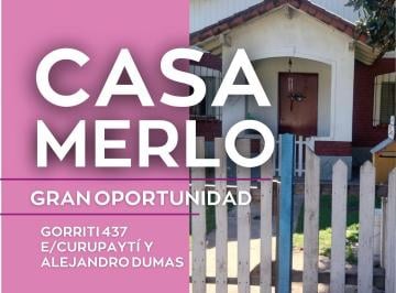 Casa de 2 ambientes, Merlo · Casa de 4 Ambientes en Venta - Merlo