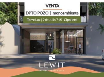 Departamento · 40m² · 1 Ambiente · Venta Departamento Monomabiente en Pozo en Cipolletti Torre Lux715 Zona Centro