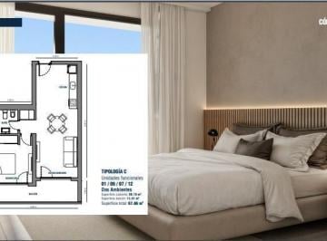 Departamento · 56m² · 2 Ambientes · Depto Monoambiente, en Pozo, Apto Profesional