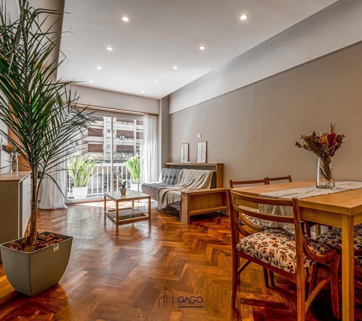 Depto reciclado 3 amb, 74m² con balcón — Plaza Colón