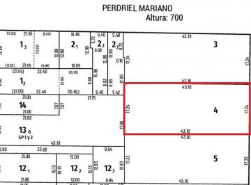 Terreno · 748m² · Terreno Sobre Rondeau Al 2100, Ideal Constructoras