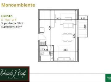 Departamento · 39m² · 1 Ambiente · Departamento - Castelar Norte