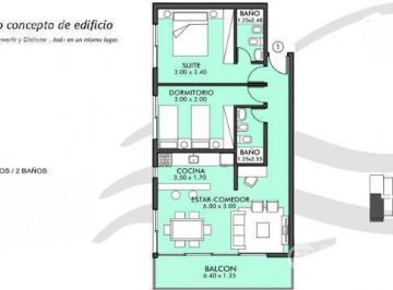 Departamento · 59m² · 3 Ambientes · Departamento - Punta del Este