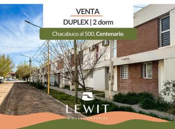 PH · 64m² · 3 Ambientes · Venta Duplex 2 Dorm. con Cochera y Parrilla en Centenario