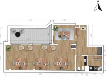 Oficina comercial · 72m² · 2 Ambientes · Venta - Oficina en Construcción - Centro, Rosario. Santa Fe