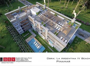 Departamento · 63m² · 3 Ambientes · 1 Cochera · Departamento en Venta 3 Ambientes - Pinamar - a Estrenar - Financiación - La Argentina Beach - Planta