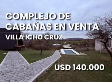 Casa · 100m² · 6 Ambientes · 3 Cocheras · Villa Icho Cruz Complejo de Cabañas en Venta