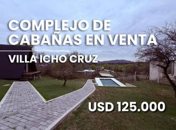 Casa · 100m² · 6 Ambientes · 3 Cocheras · Villa Icho Cruz Complejo de Cabañas en Venta
