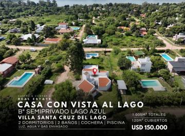 Casa · 120m² · 4 Ambientes · 1 Cochera · Venta Casa de 2 Dorm. Cochera y Pileta en B° Semi Privado Lago Azul - Villa Santa Cruz del Lago