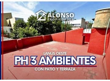 PH · 40m² · 3 Ambientes · PH 3 Ambientes C/ Patio y Terraza en Venta - Lanus Oeste