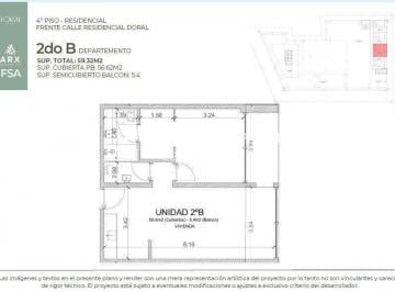 Departamento · 53m² · 2 Ambientes · Departamento en Venta en Villanueva, Tigre, G. B. a. Zona Norte