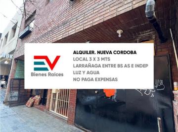 Local comercial · 9m² · 1 Ambiente · Alquiler. Nueva Cordoba. Pequeño Local (3x3) Muy Bien Ubicado. No Paga Expensas!