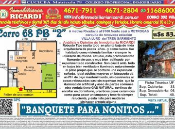 PH · 34m² · 2 Ambientes · Banquete Para Nonitos - Alegre 1 1/2 Amb. con Patiecito