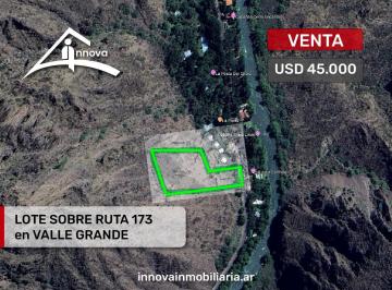 Terreno · 8112m² · Lote en Valle Grande Cañon del Atuel Sobre Ruta 173
