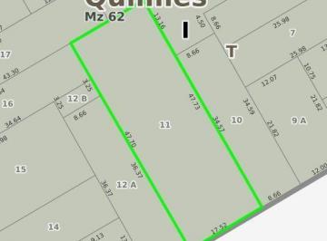 Terreno · 836m² · Terreno en Quilmes