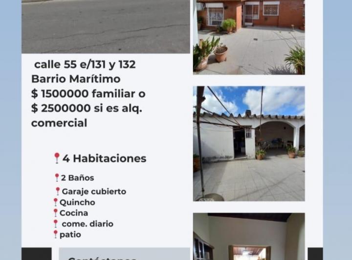 Casa · 130m² · 5 Ambientes · 1 Cochera