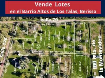Terreno , Berisso · Se Venden Ultimos Lotes Altos de Los Talas