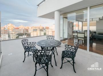 Departamento · 155m² · 4 Ambientes · 2 Cocheras · Venta - Departamento 3 Dorm. Piso con Terraza Exclusiva - Bv. Oroño, Rosario.
