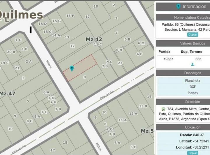 Lote Ideal Constructor Inversor en Quilmes Centro, Gba Sur - Zonaprop