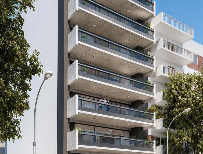 Desarrollo vertical · Living Crespo - Araoz 150