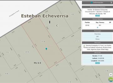 Bóveda, nicho o parcela de 3 ambientes, Esteban Echeverría · Venta Lote con Casa a Refaccionar o Demoler en Luis Guillón