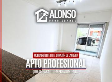 Departamento · 27m² · 1 Ambiente · Alquiler - Monoambiente en Lanusita - Apto Profesional