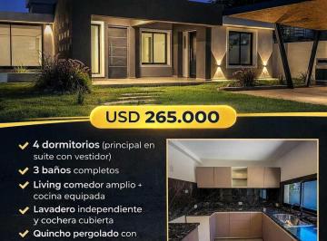 Casa de 4 ambientes, Villa Carlos Paz · Venta – Casa Moderna en Santa Rita 4 Dorm 206 m² Cubiertos