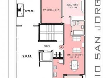Departamento · 47m² · 2 Ambientes · 1 Cochera · Departamento - Temperley Este