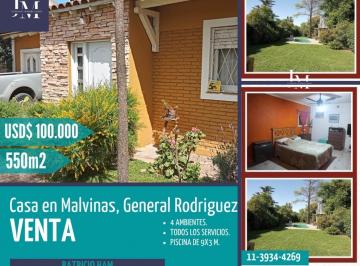 Casa · 90m² · 4 Ambientes · Casa de 4 Ambientes con Parque en Malvinas