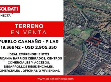Terreno · 19369m² · Dos Fracciones Linderas de Terreno Sobre Calle Caamaño, Pilar