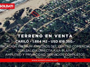 Terreno · 1664m² · Terreno en Venta Cariló Frente Al Mar